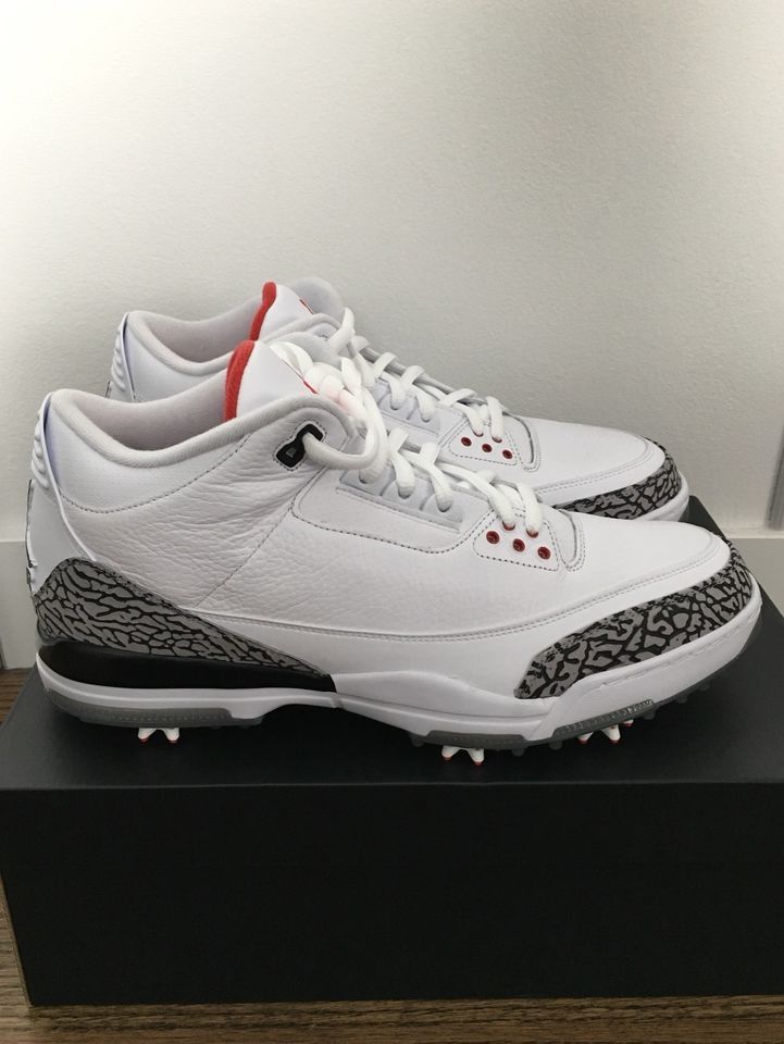 Jordan 3 Retro White Cement Golf Shoes 