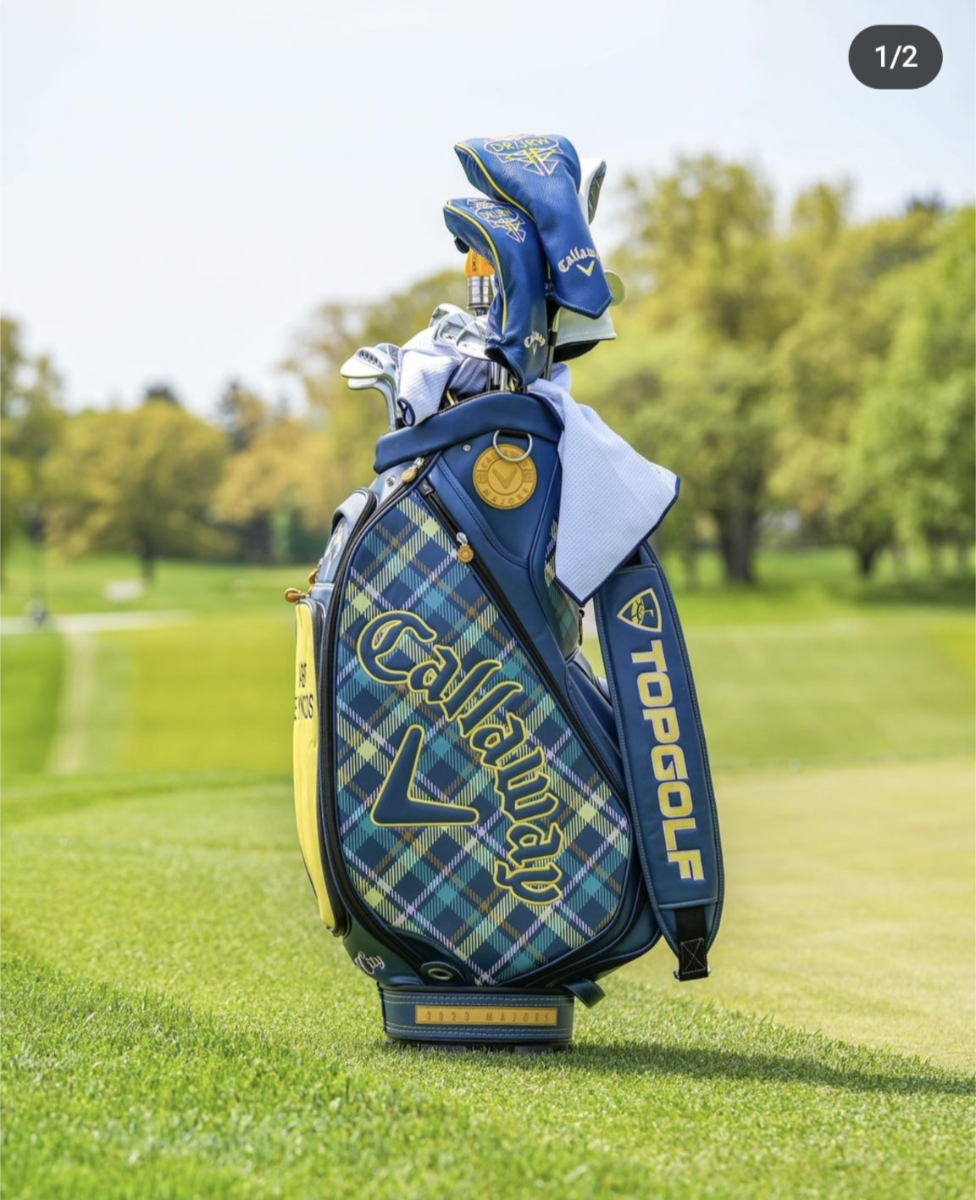 8 Gran Tour Style Tartan Golf Bag