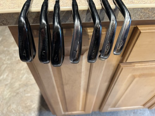 More information about "Red AM2 stiff iron shafts and possibly T100s blacks"